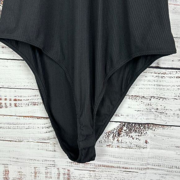Women's A Beautiful Soul NWOT Black Short Sleeve Body Suit Size B (2X 18/20) - Picture 4 of 8